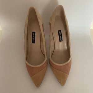 Nine West size 7.5 leather/suede shoes